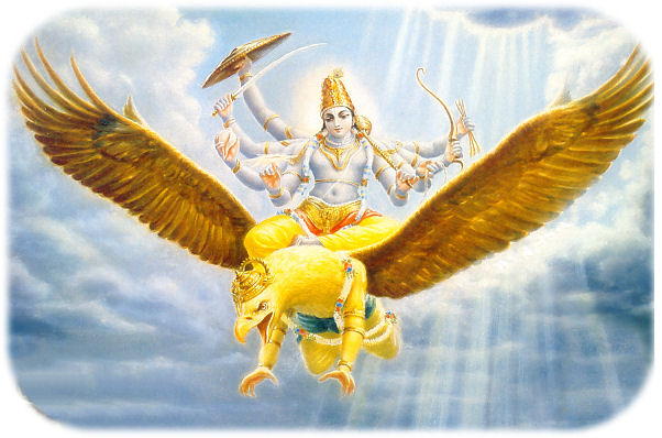 Vishnu on Garuda